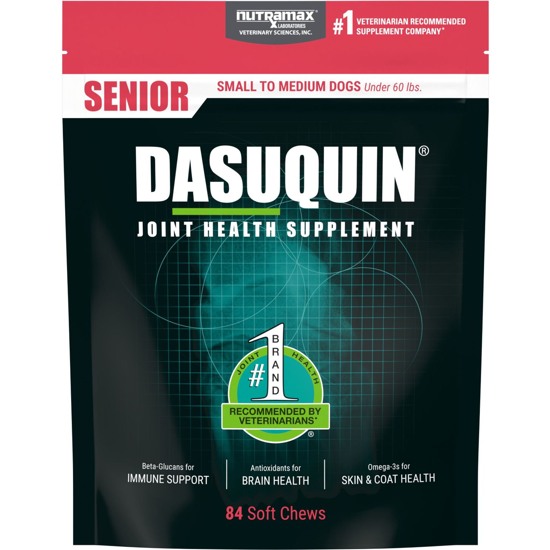 NUTRAMAX Dasuquin Joint Health Supplement for Small Medium Senior Dogs 84 count Chewy