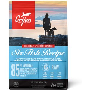 ORIJEN Six Fish Grain-Free Dry Dog Food, 4.5-lb bag