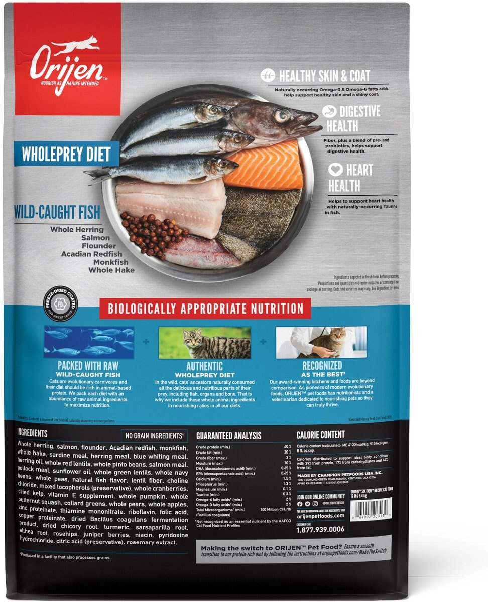 Orijen cat best sale food 12 lb