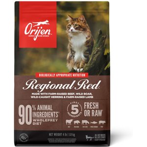 ORIJEN Tundra Grain Free Dry Cat Food 4 lb bag Chewy