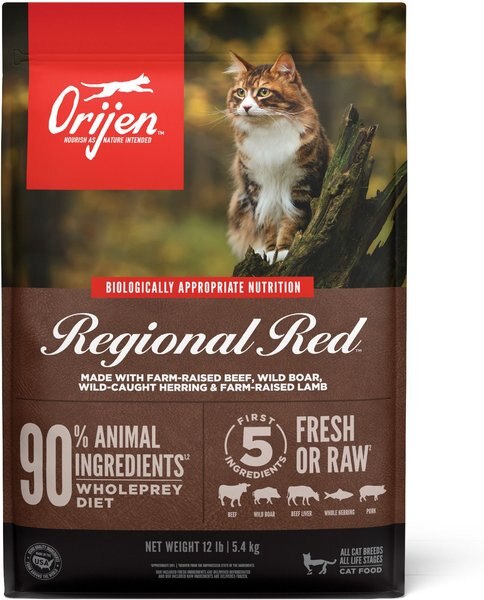 ORIJEN Regional Red Grain-Free Dry Cat Food, 12-lb bag slide 1 of 10