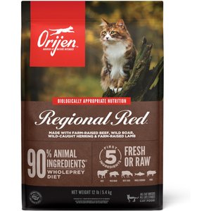 ORIJEN Regional Red Grain-Free Dry Cat Food, 12-lb bag