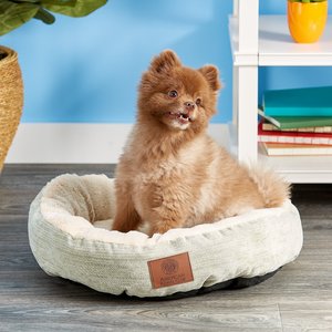 American Kennel Club AKC Casablanca Bolster Cat & Dog Bed, Green