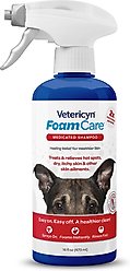 Vetericyn FoamCare Medicated Shampoo for Pets, 16-oz spray