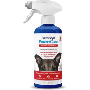 Vetericyn FoamCare Medicated Shampoo for Pets, 16-oz spray