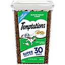 Temptations Classic Seafood Medley Flavor Soft & Crunchy Cat Treats, 30-oz tub