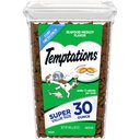 Temptations Classic Seafood Medley Flavor Soft & Crunchy Cat Treats, 30-oz tub