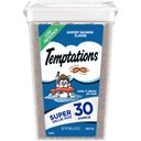 Temptations Classic Savory Salmon Flavor Soft & Crunchy Cat Treats, 30-oz tub