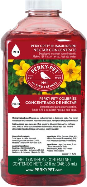 Perky-Pet Red Nectar Concentrate Hummingbird Food, 32-oz bottle slide 1 of 8