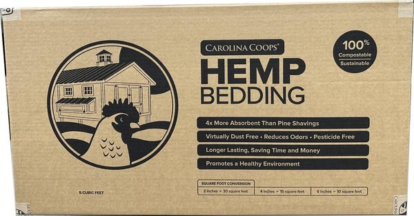 Carolina Coops Hemp Poultry Bedding, 5-cu ft bag