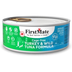 FIRSTMATE 50 50 Turkey Tuna Formula Grain Free Canned Cat Food