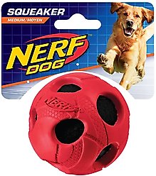 Nerf Dog Squeaker Ball Dog Toy, Medium