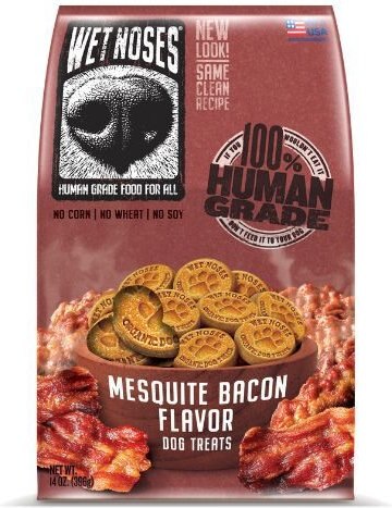 Wet Noses Mesquite Bacon Crunchy Dog Treats, 14-oz box
