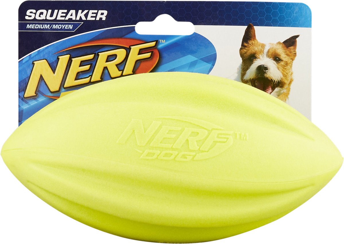 NERF DOG Squeaker Football Dog Toy