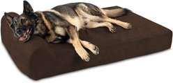 Big Barker 7" Headrest Orthopedic Pillow Dog Bed with Removable Cover, Chocolate, Extra Large