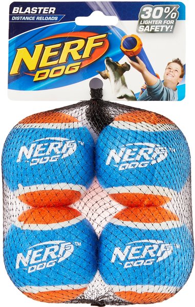 Nerf Dog Tennis Ball Blaster Replacement Tennis Balls, 4 Pack slide 1 of 4