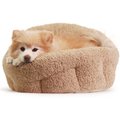 Best Friends by Sheri OrthoComfort Sherpa Bolster Cat & Dog Bed, Beige, Standard