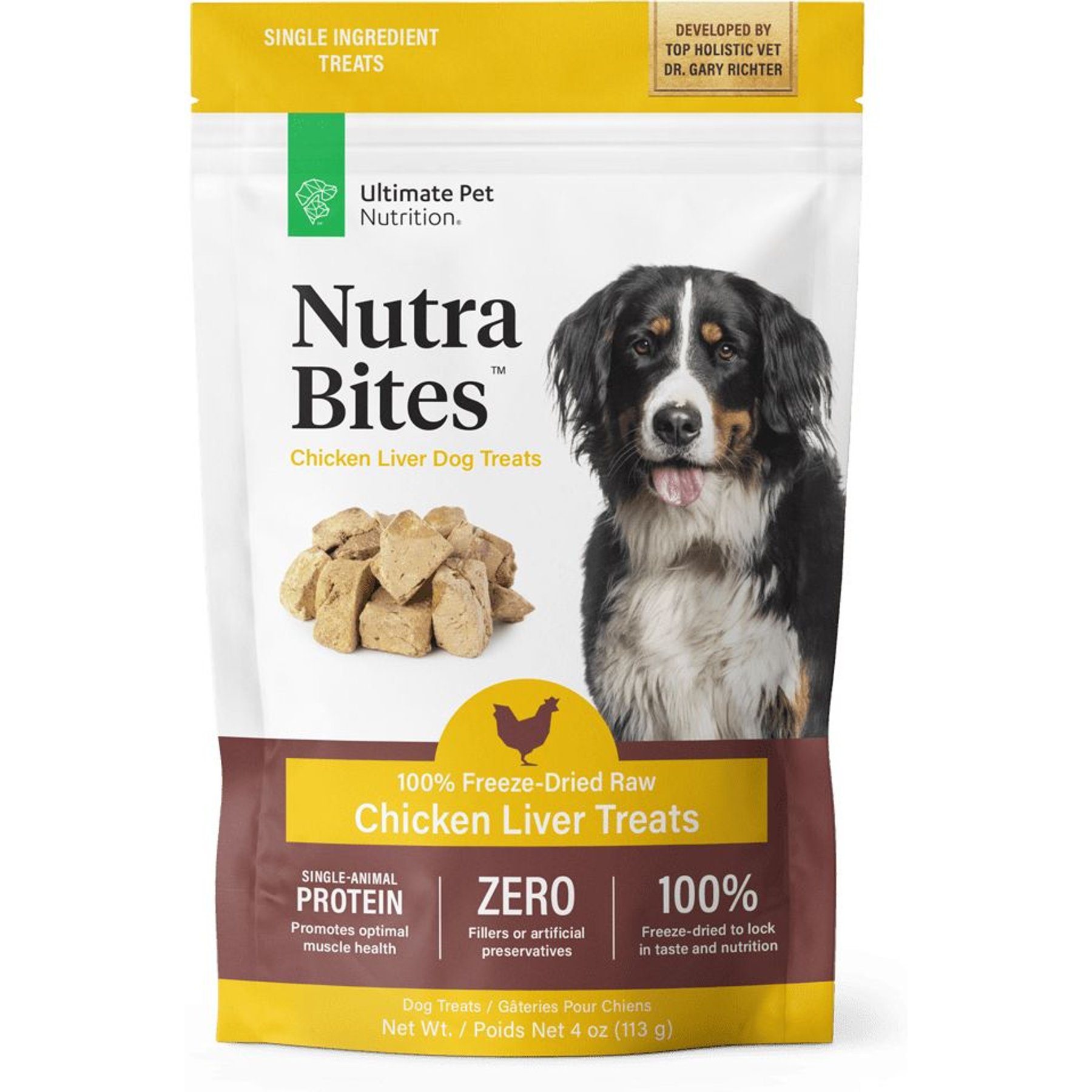 ULTIMATE PET NUTRITION Nutra Bites Freeze Dried Raw Chicken Liver