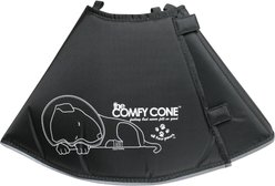 All Four Paws Comfy Cone E-Collar for Dogs & Cats, Black, Large