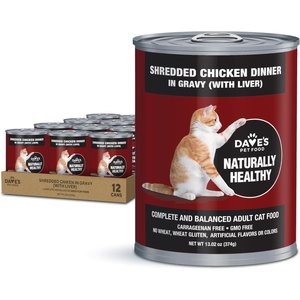 DAVE S PET FOOD Naturally Healthy Grain Free Chicken Dinner Pate Canned Cat Food 22 oz can case of 12 Chewy