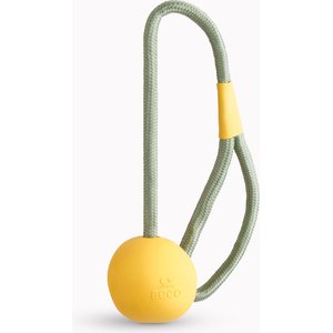 Beco Pets Natural Rubber Slinger Pebble Dog Toy, Yellow