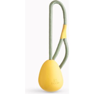 Discontinued - BECO PETS Natural Rubber Slinger Pebble Dog Toy, Yellow ...