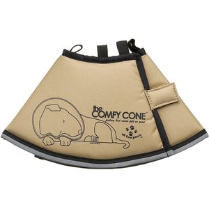 All Four Paws Comfy Cone E-Collar for Dogs & Cats, Tan, Small
