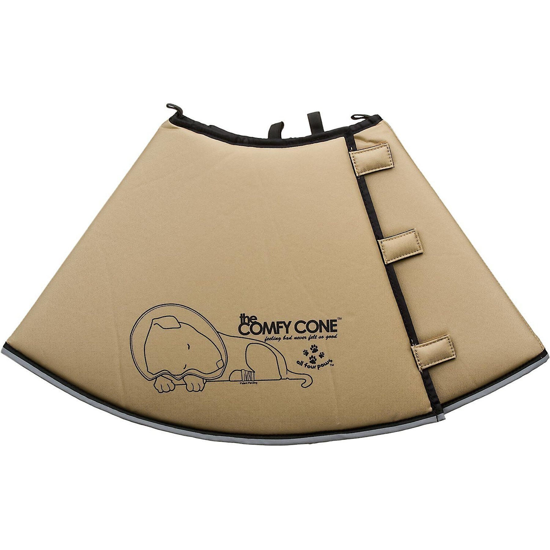 ALL FOUR PAWS Comfy Cone E Collar for Dogs Cats Tan Small Chewy