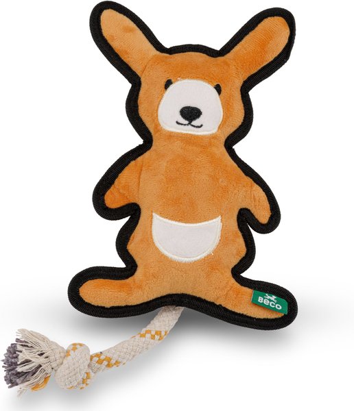 Discontinued - BECO PETS Kangaroo Tough Squeaky Dog Plush Tug Toy ...