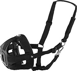 Tough-1 Easy Breathe Easy Grazing Horse Muzzle, Black, Yearling