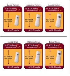 Tough1 Extreme Vented Horse Sport Boots Set, Black, Medium slide 2 of 3