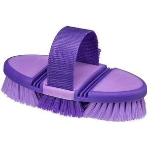 Tough-1 Great Grips Flex Finishing Horse Brush, Purple