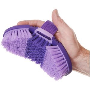Tough-1 Great Grips Flex Finishing Horse Brush, Purple
