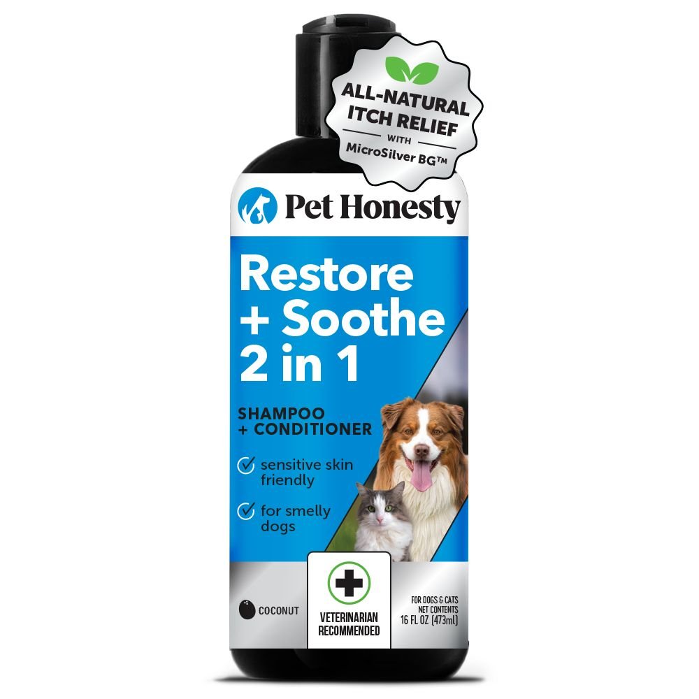 PETHONESTY Restore + Soothe 2in1 Allergy Itchy Skin Relief Dog & Cat Shampoo reviews
