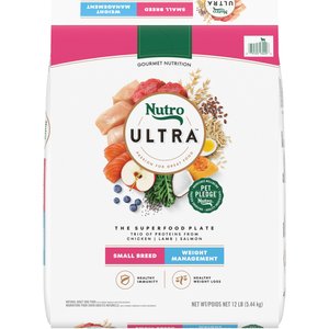 Nutro Ultra Adult Small Breed Weight Management High Protein Chicken, Lamb & Salmon Dry Dog Food