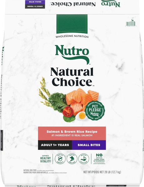 Nutro Natural Choice Adult Small Bites High Protein Salmon & Brown Rice Recipe Dry Dog Food