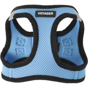 Best Pet Supplies Voyager Black Trim Mesh Dog Harness, Baby Blue, X-Small