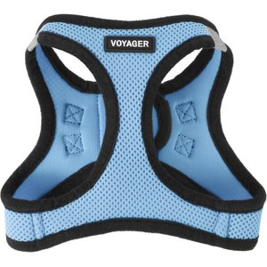 BEST PET SUPPLIES Voyager Black Trim Mesh Dog Harness, Baby Blue, Small ...