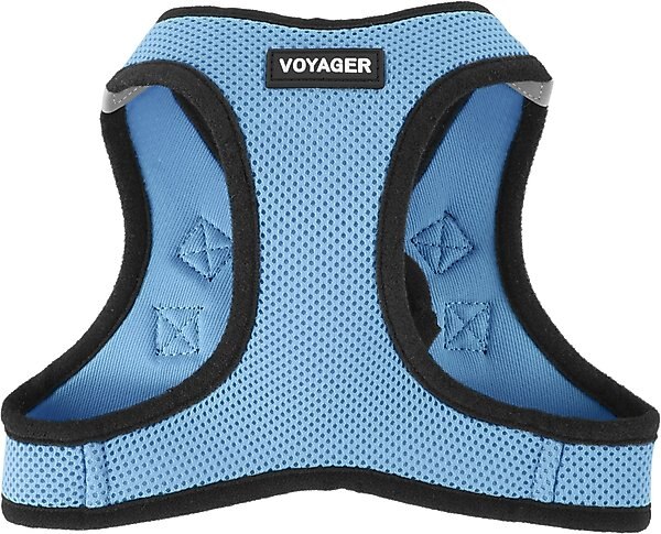 Best Pet Supplies Voyager Black Trim Mesh Dog Harness, Baby Blue, Large slide 1 of 11