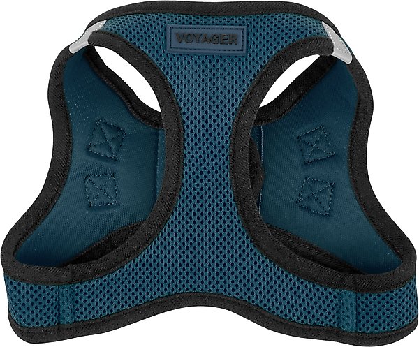 Best Pet Supplies Voyager Black Trim Mesh Dog Harness, Blue, Small slide 1 of 10