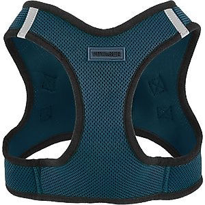 Best Pet Supplies Voyager Black Trim Mesh Dog Harness, Blue, X-Large
