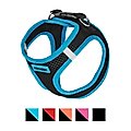 Best Pet Supplies Voyager Black Base Mesh Dog Harness, Blue Trim, Medium