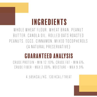 Show full view: Etta Says! Peanut Butter Cookie Crunchers Dog Treats, 24 count slide 9 of 10