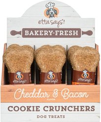 Etta Says! Cheddar & Bacon Cookie Crunchers Dog Treats, 24 count