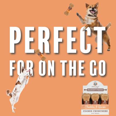 Show full view: Etta Says! Cheddar & Bacon Cookie Crunchers Dog Treats, 24 count slide 7 of 10