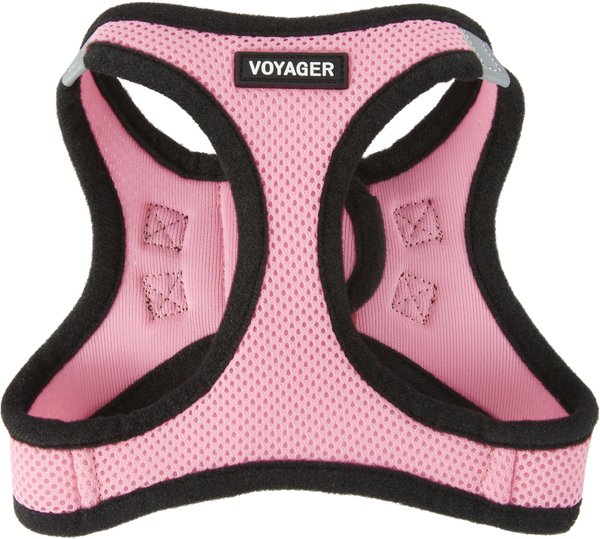 Best Pet Supplies Voyager Black Trim Mesh Dog Harness, Pink, Small slide 1 of 10