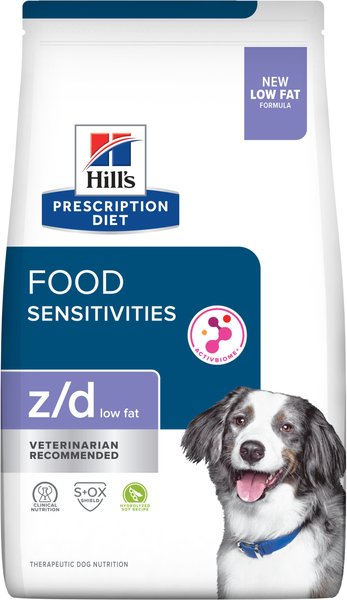 Hill s Prescription Diet z d Low Fat Hydrolyzed Soy Recipe Food Sensitivities Dry Dog Food