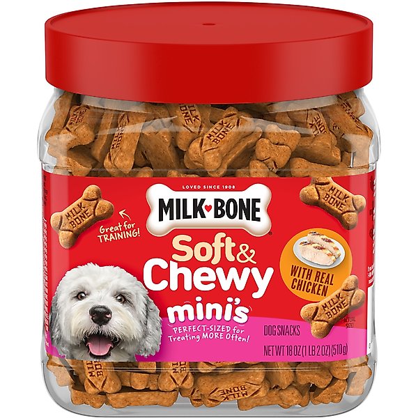 MILKBONE Soft & Chewy Minis Made with Real Chicken Soft & Chewy Dog