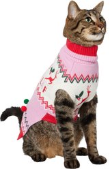 Frisco Fa La La 3D Dog & Cat Turtleneck Sweater, Small