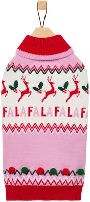 Show full view: Frisco Fa La La 3D Dog & Cat Turtleneck Sweater, Small slide 4 of 11